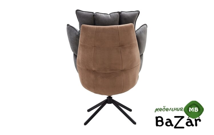 Кресло DС-1565G коричневый HE510-24B/ноги металл