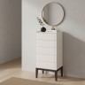 Комод высокий 5 ящиков MRS315W Белый