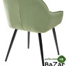 Стул BREEZE G108-27 террариумный мох/ черный каркас, велюр