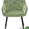 Стул BREEZE G108-27 террариумный мох/ черный каркас, велюр