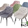 Стул BREEZE G108-27 террариумный мох/ черный каркас, велюр