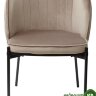 Стул DIANA BLUVEL-40 BEIGE, велюр / черный каркас
