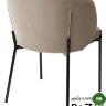 Стул DIANA BLUVEL-40 BEIGE, велюр / черный каркас