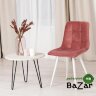Стул CHILLY (mod. 7095-1) коралловый barkhat 15 /белый
