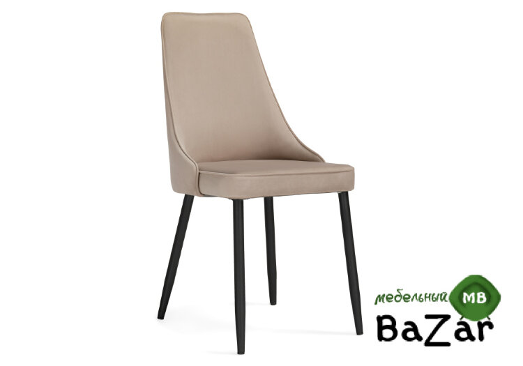 Стул Лана бежевый / черный Стул Лана бежевый / черный