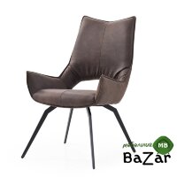Стул DC1241 коричневый/черный