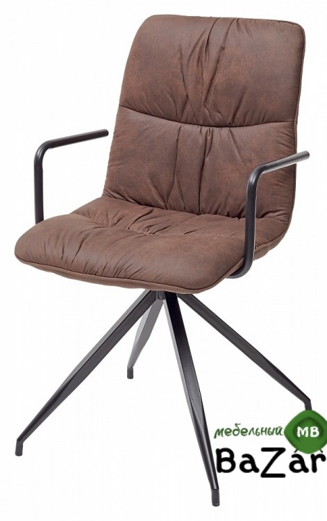 Стул SPIKE коричневый винтажный, микрофибра PK-03