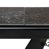 Стол ACUTO2 170 BLACK MARBLE Черный мрамор матовый, керамика/ черный каркас