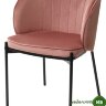 Стул DIANA BLUVEL-52 PINK, велюр/ черный каркас