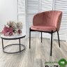 Стул DIANA BLUVEL-52 PINK, велюр/ черный каркас