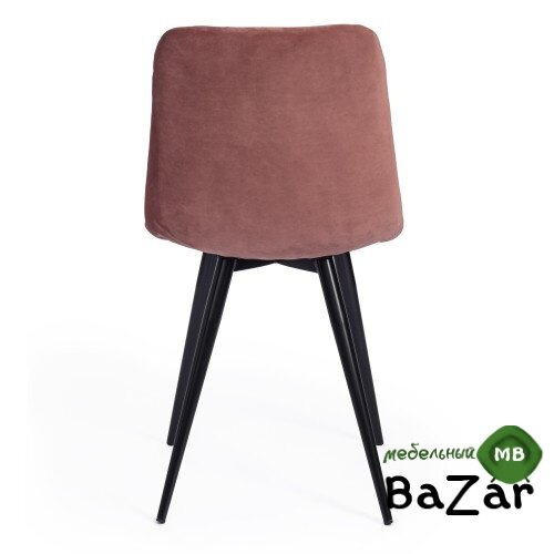 Стул CHILLY (mod. 7095-1) коралловый barkhat 15 /черный