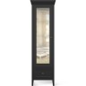 Витрина левая с зеркалом L Тесоро черная T601L/BL