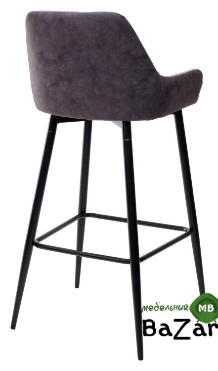 Барный стул PUNCH антрацитовый меланж FC-09/ MF-03