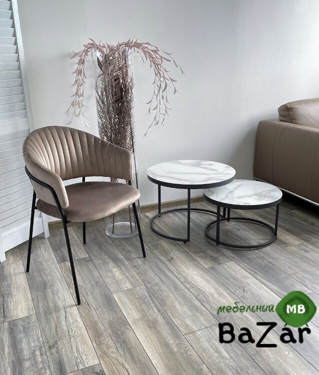 Стул GEMMA кварцевый, велюр G062-13 