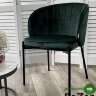 Стул DIANA BLUVEL-78 GREEN, велюр/ черный каркас