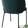 Стул DIANA BLUVEL-78 GREEN, велюр/ черный каркас