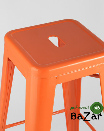 Стул барный TOLIX оранжевый глянцевый