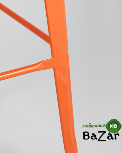 Стул барный TOLIX оранжевый глянцевый
