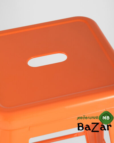 Стул барный TOLIX оранжевый глянцевый