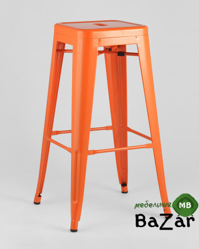 Стул барный TOLIX оранжевый глянцевый
