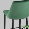 Стул полубарный Диего велюр зеленый