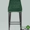 Стул полубарный Диего велюр зеленый