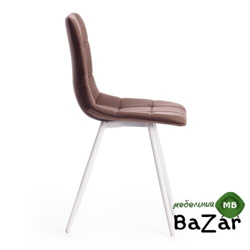 Стул CHILLY (mod. 7095-1) коричневый barkhat 12/белый