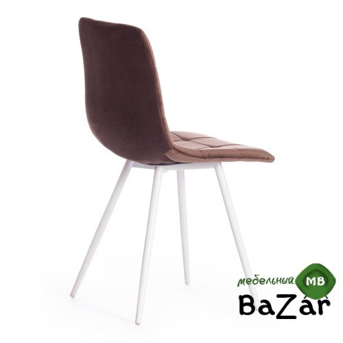 Стул CHILLY (mod. 7095-1) коричневый barkhat 12/белый