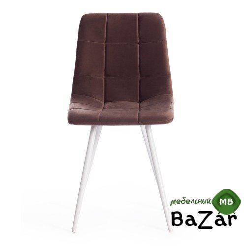 Стул CHILLY (mod. 7095-1) коричневый barkhat 12/белый