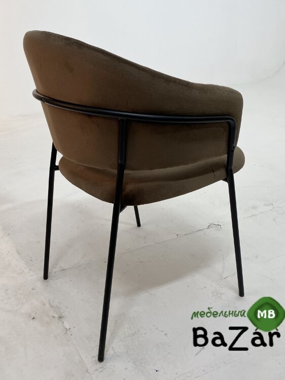 Стул GEMMA молочный шоколад, велюр G062-08 