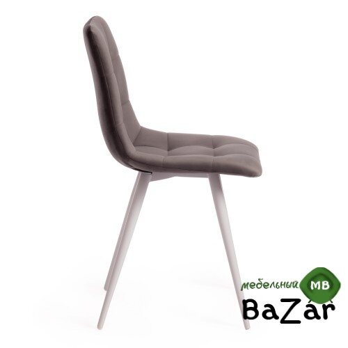 Стул CHILLY (mod. 7095-1) серый barkhat 26/белый