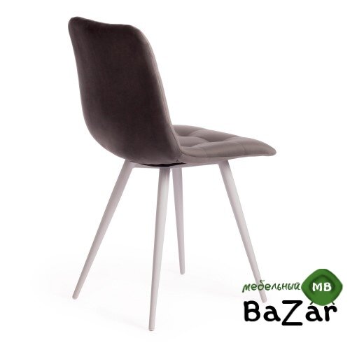 Стул CHILLY (mod. 7095-1) серый barkhat 26/белый