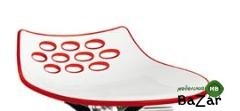 Стул JAM W CB/1487, ash.P19W OAK NATURAL/ P799-P852 WHITE/ TRANSPARENT RED