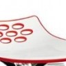 Стул JAM W CB/1487, ash.P19W OAK NATURAL/ P799-P852 WHITE/ TRANSPARENT RED