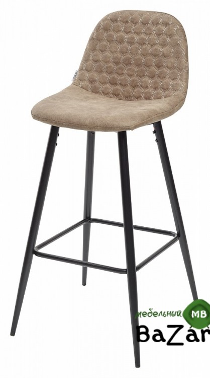 Барный стул LION BAR PK-01 серо-коричневый, ткань микрофибра PK-01