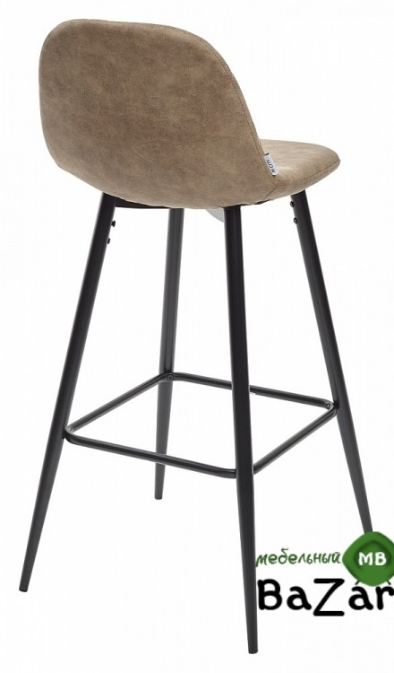 Барный стул LION BAR PK-01 серо-коричневый, ткань микрофибра PK-01