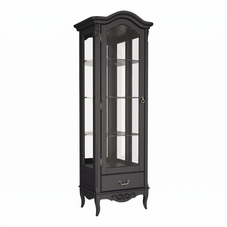 Витрина стеклянная L с зеркалом В602/1BL