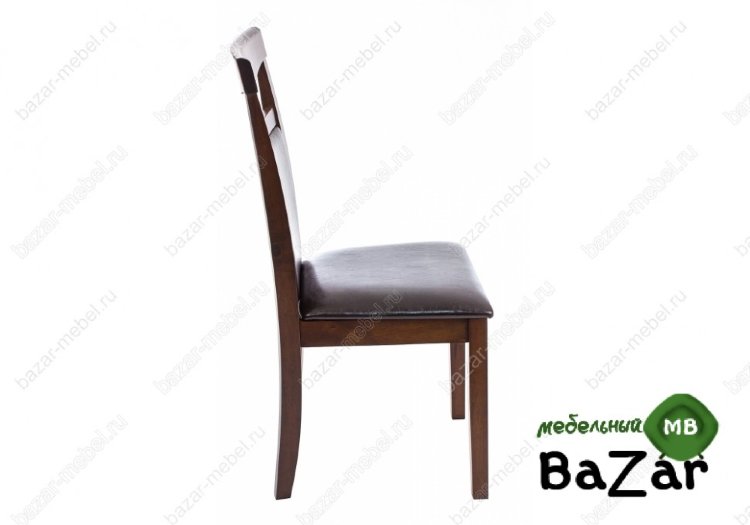 Деревянный стул Luiza dirty oak / dark brown