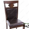 Деревянный стул Luiza dirty oak / dark brown