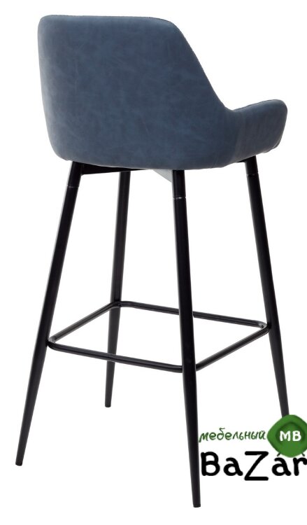 Барный стул PUNCH полночный синий TRF-06/ экокожа синяя сталь RU-03