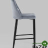 Стул полубарный Диего велюр серый