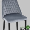 Стул полубарный Диего велюр серый
