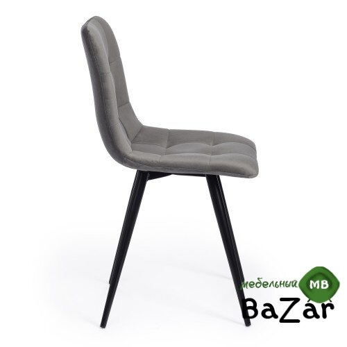 Стул CHILLY (mod. 7095-1) серый barkhat 26/черный Стул CHILLY (mod. 7095-1) серый barkhat 26/черный