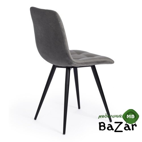 Стул CHILLY (mod. 7095-1) серый barkhat 26/черный Стул CHILLY (mod. 7095-1) серый barkhat 26/черный