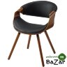 Кресло JY1829-3 черный PU/орех/черный