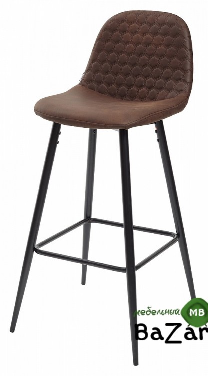 Барный стул LION BAR PK-03 коричневый, ткань микрофибра