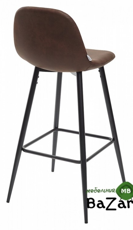 Барный стул LION BAR PK-03 коричневый, ткань микрофибра