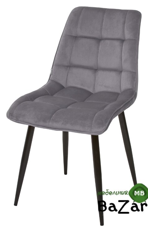 Стул CHIC BLUVEL-14 серый / черный каркас