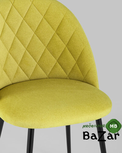 Стул Марсель микровелюр желтый Стул Марсель микровелюр желтый