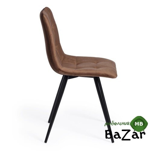 Стул CHILLY (mod. 7095-1) коричневый barkhat 12/черный